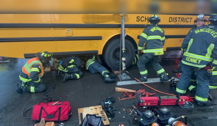 9-Year-Old Boy on Bike Survives After Being Trapped Under School Bus in Vancouver Mishap