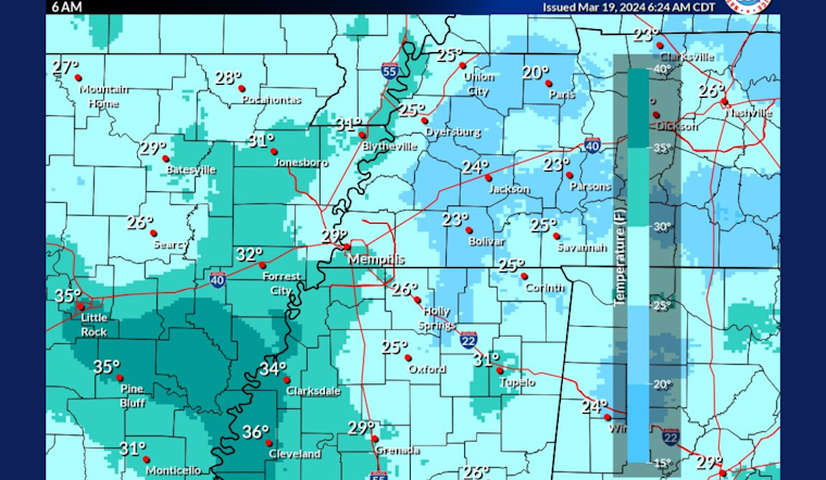 Freeze Warning in Effect Across Mid-South, National Weather Service Advises Caution