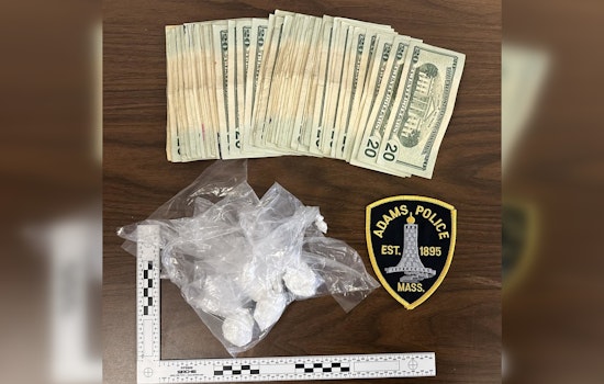 Adams Police Uncover Suspected Crack Cocaine and Cash During Routine Traffic Stop