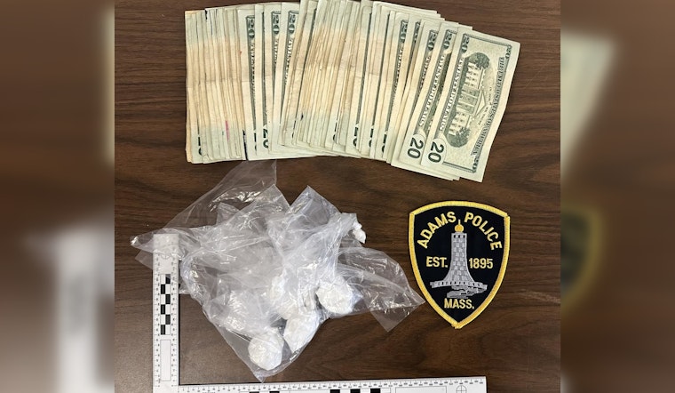 Adams Police Uncover Suspected Crack Cocaine and Cash During Routine Traffic Stop