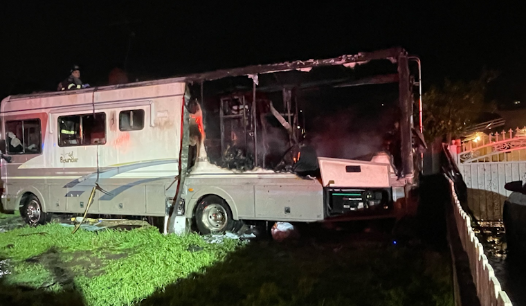 Alameda County Firefighters Quickly Contain RV Blaze in San Leandro, No Injuries Reported