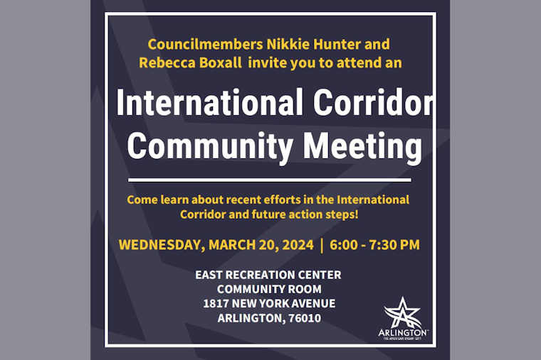 Arlington Citizens Called to Influence International Corridor's Future at Council-Led Meeting