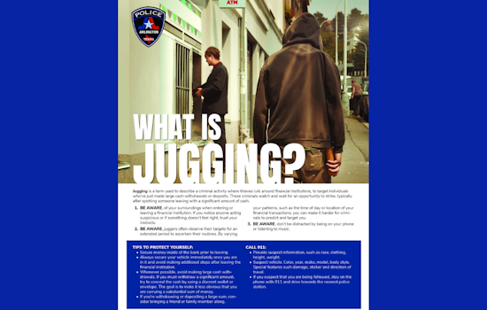 Arlington Police Alert Public to Rising 'Jugging' Crime Trend Post-Banking