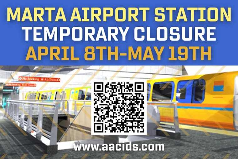 Atlanta's MARTA Announces Airport Station Closure for Renovations