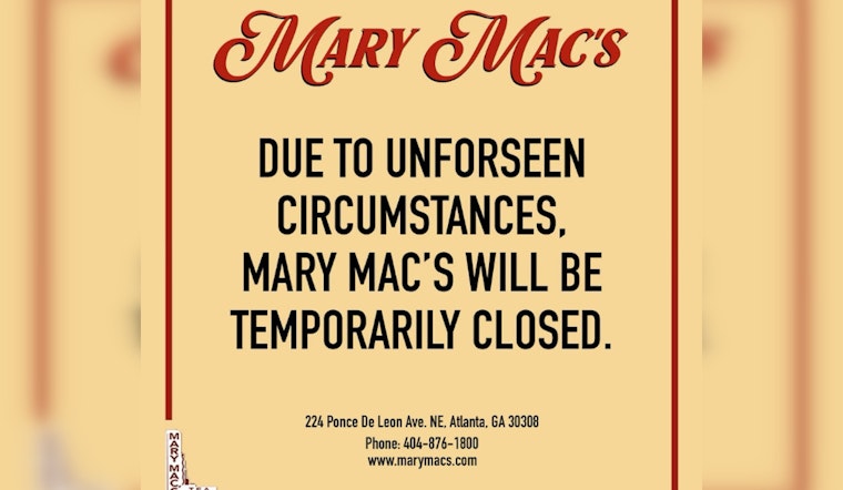 Atlanta's Mary Mac's Tea Room Vows Swift Reopening After Storm-Induced Roof Collapse