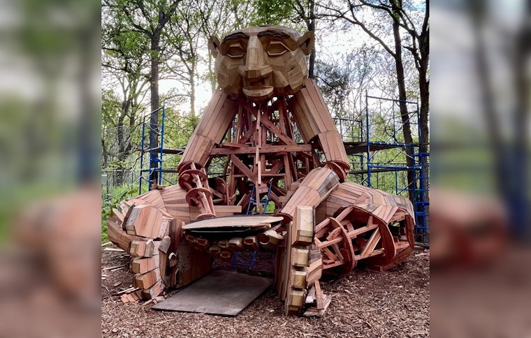 Austin Welcomes Malin the Giant Troll A Sustainable Art Installation at Pease Park