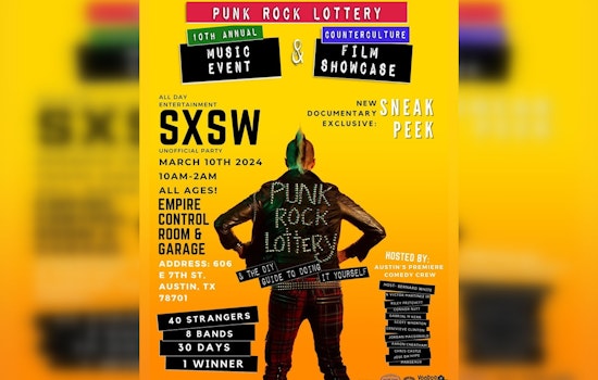 Austin's SXSW Film Festival Amps Up With 'Punk Rock Lottery' Event and Documentary Screening