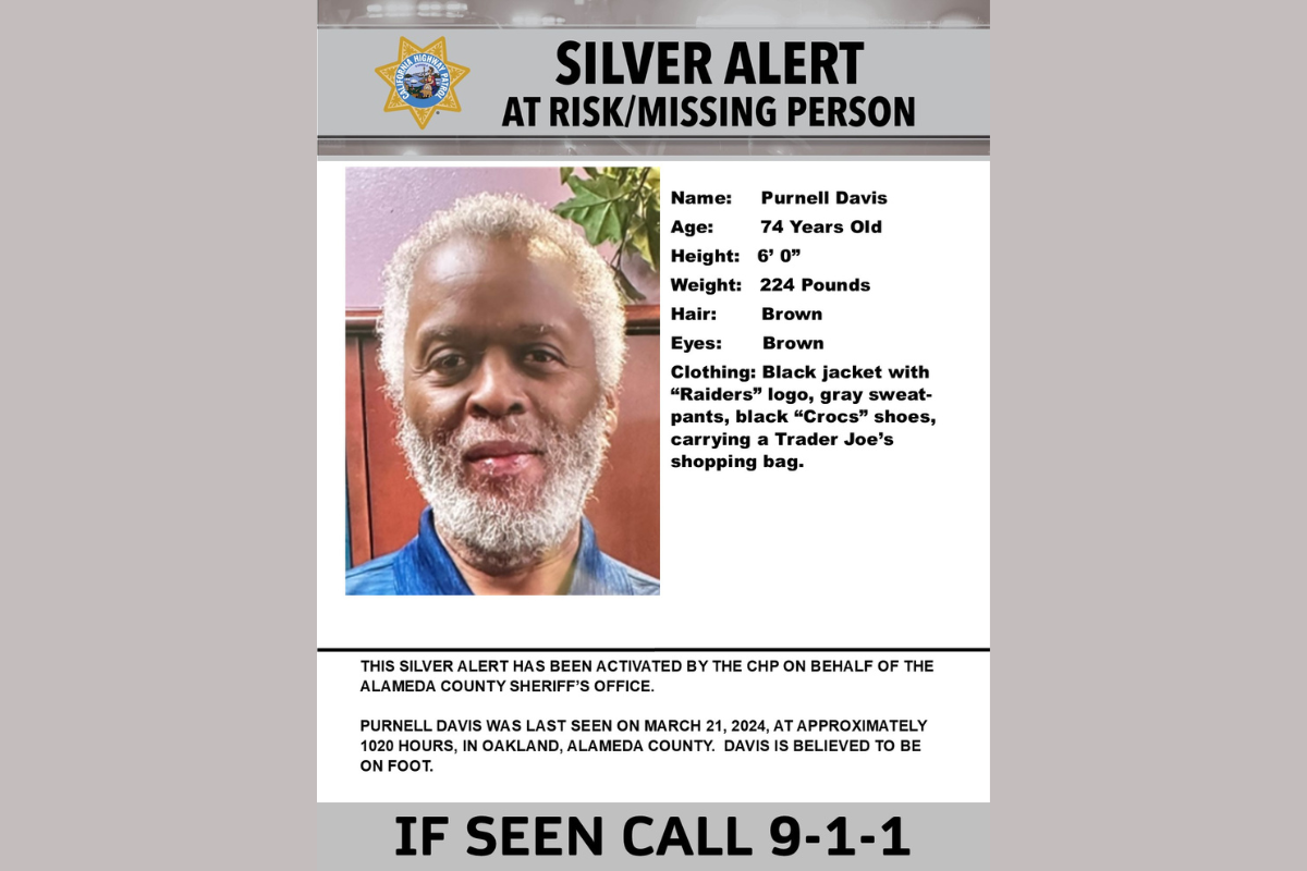 Authorities Issue Silver Alert for Missing 74-Year-Old Man Last Seen