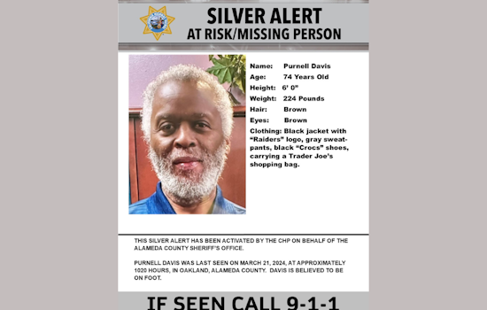 Authorities Issue Silver Alert for Missing 74-Year-Old Man Last Seen in Oakland