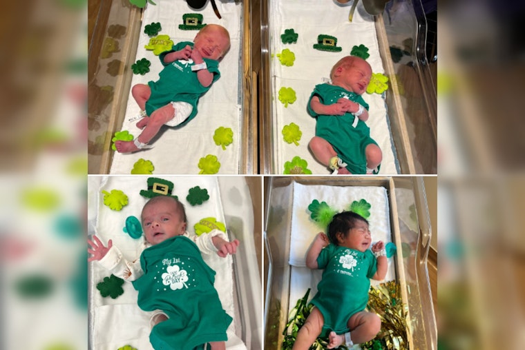Babies in Festive Attire Spread Joy on St. Patrick's Day at San Antonio Hospital