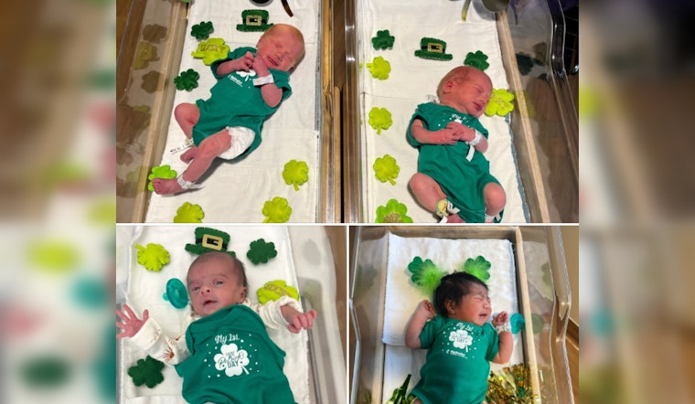 Babies in Festive Attire Spread Joy on St. Patrick's Day at San Antonio Hospital