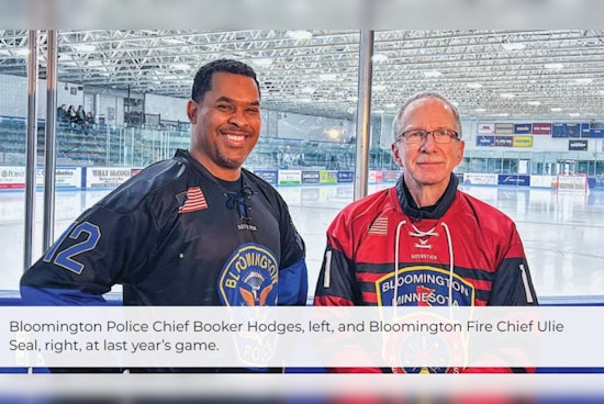Bloomington's Bravest vs. Finest Hit the Ice for Charity Hockey Match at Bloomington Ice Garden