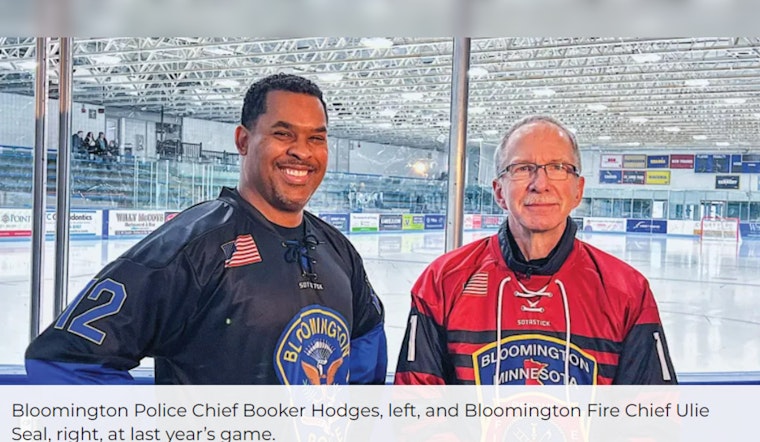 Bloomington's Bravest vs. Finest Hit the Ice for Charity Hockey Match at Bloomington Ice Garden