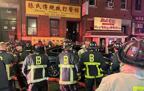 Boston Firefighter Injured, Nine Displaced in Midnight Chinatown Blaze