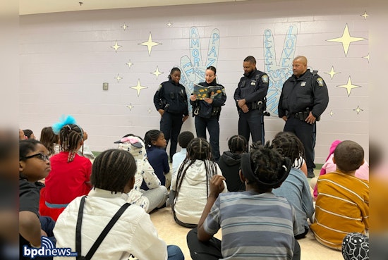 Boston Police Inspire Kids at Mildred Ave School with Costume-Themed Reading Day
