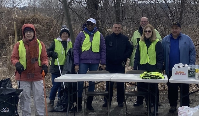 Boston Police Join Forces with Keep Hyde Park Beautiful for Fowl Meadow Clean-Up Day