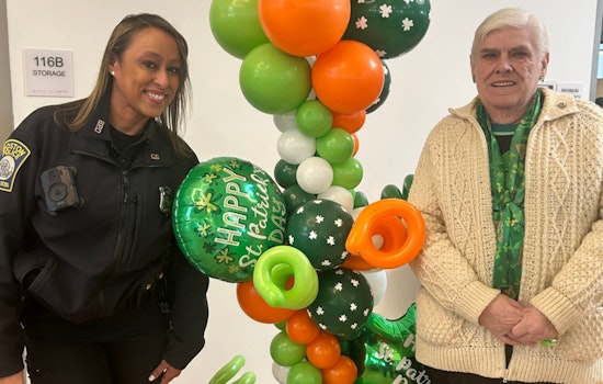 Boston Police Join Mayor's Office for St. Patrick's Eve Festivities with Seniors at Curly Community Center