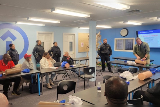 Boston Police Officers Conduct 'STOP THE BLEED' Training at Mattapan's Jubilee Church