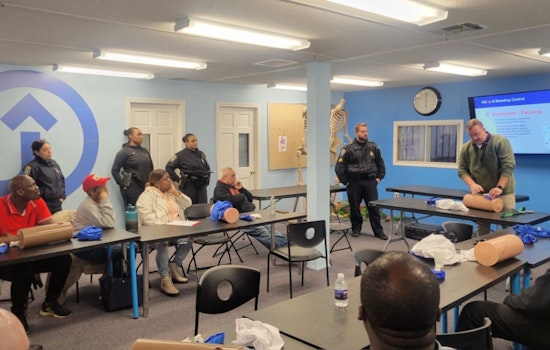 Boston Police Officers Conduct 'STOP THE BLEED' Training at Mattapan's Jubilee Church