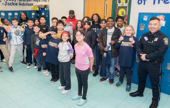 Boston Police Officers Join Harvard-Kent Students for Pizza and 'Connect 4' in Community Engagement Push