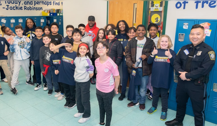 Boston Police Officers Join Harvard-Kent Students for Pizza and 'Connect 4' in Community Engagement Push