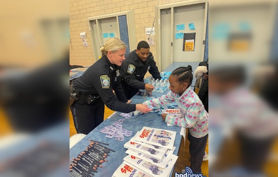 Boston Police Officers Join Local Youth at Hurley School's Community Event in South End