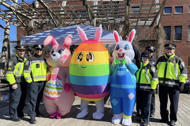 Boston Police Swap Badges for Baskets, Brightening Easter in Brighton with Festive Egg Hunt