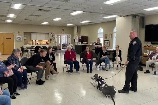 Bridgewater Seniors Share Joyful Moments with Local K9 Officers at Community Policing Event