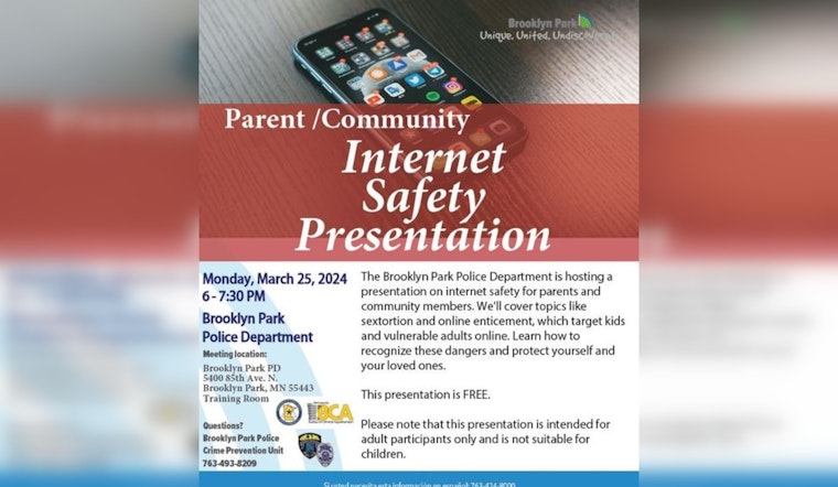 Brooklyn Park Police Empower Community with Internet Safety Workshop Against Online Predators