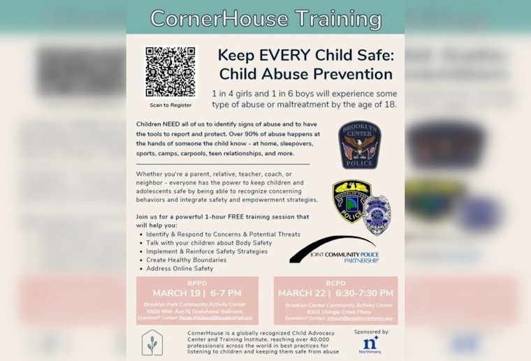 Brooklyn Park Police Host Child Safety Training, Experts from CornerHouse Lead Community Education Effort
