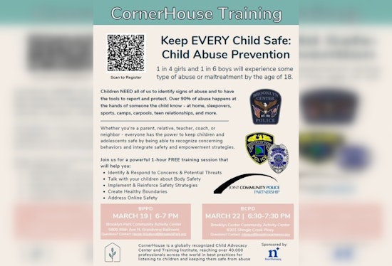 Brooklyn Park Police Host Child Safety Training, Experts from CornerHouse Lead Community Education Effort