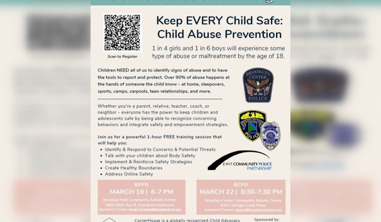 Brooklyn Park Police Host Child Safety Training, Experts from CornerHouse Lead Community Education Effort