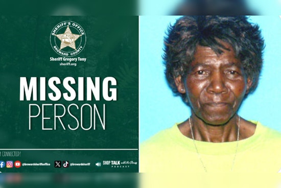Broward Sheriff's Office Searches for Missing 84-Year-Old Woman with Dementia in Pompano Beach