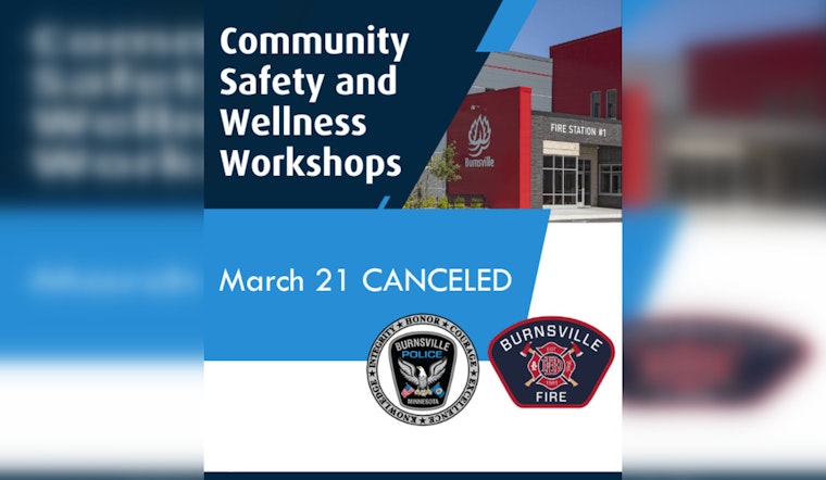 Burnsville Cancels Community Safety Workshop to Mourn Fallen First Responders