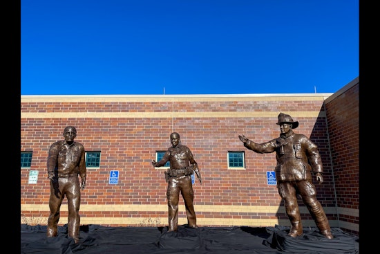 Burnsville Honors First Responders with "Homage" Sculpture by Local Artist Mary Pat Lutz