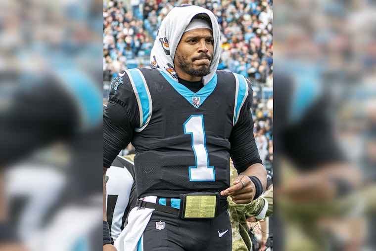 Cam newton teal clearance jersey