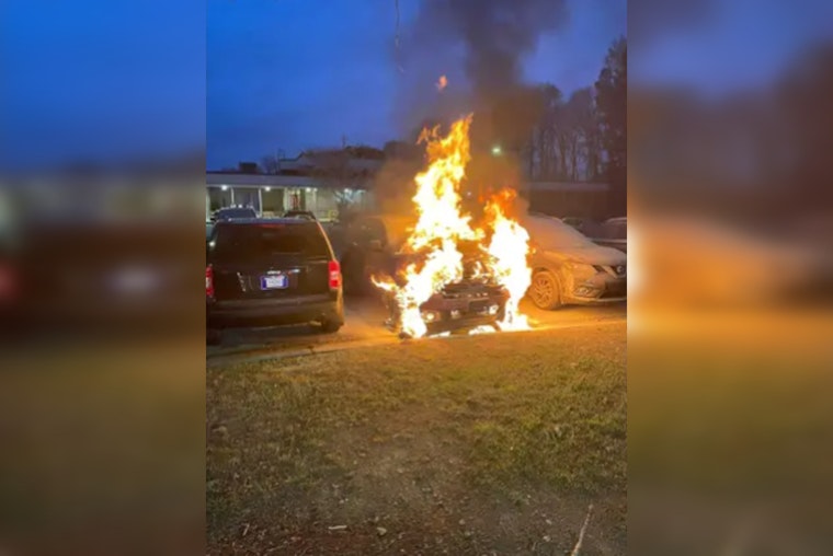 Car Fire at Sandy Springs' Woodland Elementary Extinguished Without Injuries Before School Hours