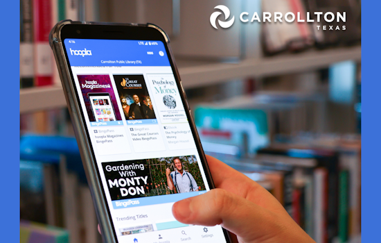 Carrollton Public Library Unveils Hoopla Platform Offering Free Digital Media to Card Holders