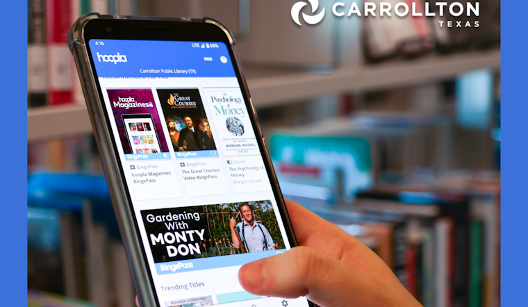 Carrollton Public Library Unveils Hoopla Platform Offering Free Digital Media to Card Holders