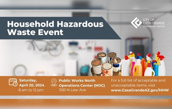 Casa Grande Announces Free Household Hazardous Waste Collection and Spring Cleanup Events