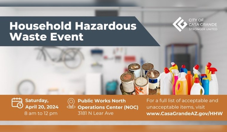 Casa Grande Announces Free Household Hazardous Waste Collection and Spring Cleanup Events