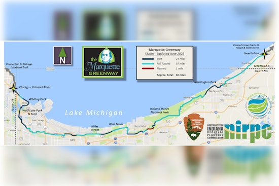 Chicago's Marquette Greenway Trail Journeys Towards Completion with New Segment in Michigan