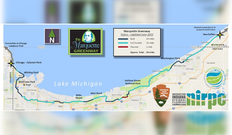 Chicago's Marquette Greenway Trail Journeys Towards Completion with New Segment in Michigan