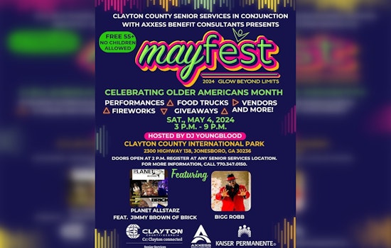 Clayton County's Mayfest 2024 to Sparkle with Senior-Focused 'Glow Beyond Limits' Celebration