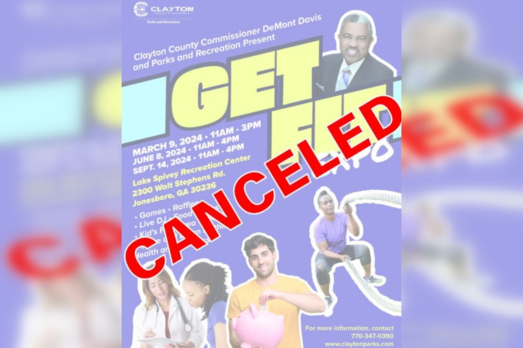 Commissioner Davis' Get Fit Expo Canceled in Clayton County Due to Severe Weather Forecast