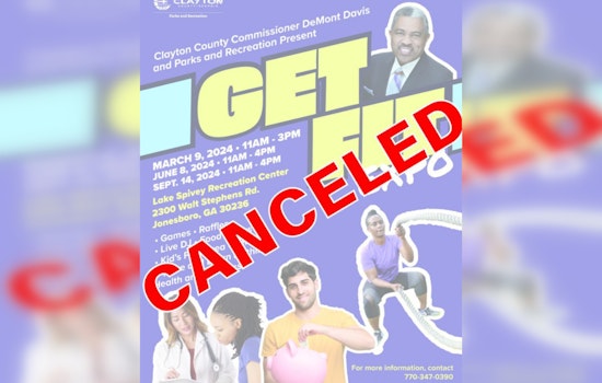 Commissioner Davis' Get Fit Expo Canceled in Clayton County Due to Severe Weather Forecast