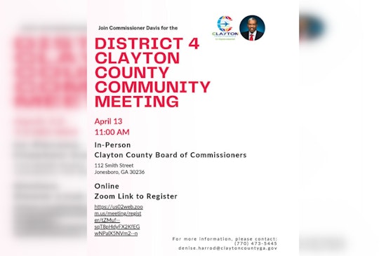 Commissioner DeMont Davis to Host District 4 Community Town Hall in Clayton County on April 13