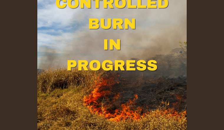 Controlled Burn Underway at Tayman Water Treatment Plant in Midlothian, Public Works Department Advises