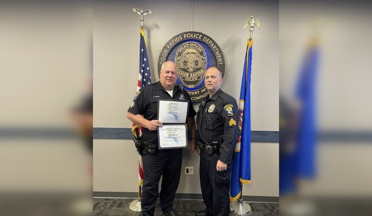 Coon Rapids Celebrates 30 Years of Dedicated Service from Traffic Cop Steve Beberg