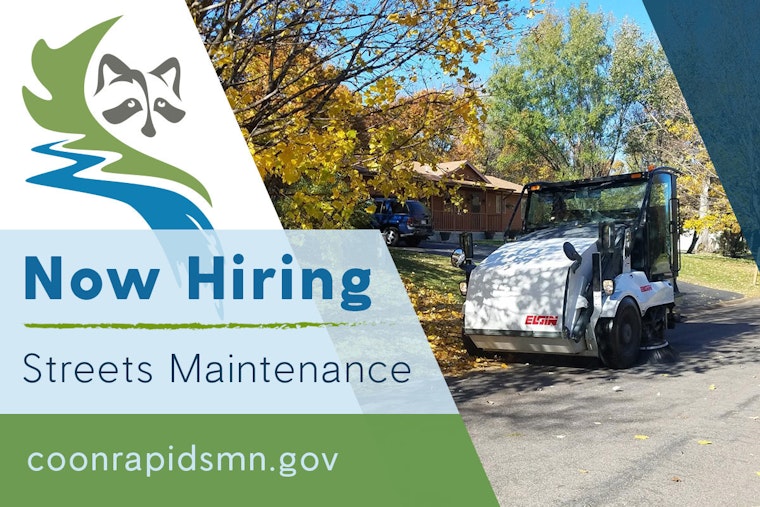 Coon Rapids Seeks Passionate Streets Maintenance Worker for Public Works Department